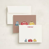 "DIsney Pixar Cars Lightning McQueen and Friends" - Personalized Stationery Cards in Cloud by tinaleeart - Assembled