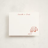 "Chic Soirée" - Personalized Stationery Cards in Verona Sunset by Cass Loh - Front