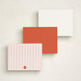 "Chic Soirée" - Personalized Stationery Cards in Verona Sunset by Cass Loh - Back of Card Options
