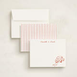 "Chic Soirée" - Personalized Stationery Cards in Verona Sunset by Cass Loh - Assembled