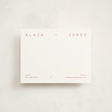 "Alaia" - Personalized Stationery Cards in Verona Sunset by Blustery August - Front