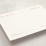 "Alaia" - Personalized Stationery Cards in Verona Sunset by Blustery August - Detail