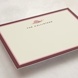 "Snail Mail" - Personalized Stationery Cards in Raspberry by Pati Cascino - Detail