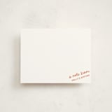 "Imprint" - Personalized Stationery Cards in Tangerine by Jelena Vuletic - Front