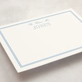 "Cheseapeake" - Personalized Stationery Cards in Sky Blue by Megan Davis - Detail