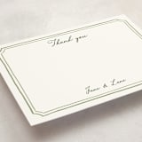 "Handwritten" - Personalized Stationery Cards in Moss by Cass Loh - Detail