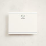 "Southern Mallard Duck" - Personalized Stationery Cards in Powder by Rebecca Marchese - Front