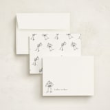 "Pixar's Toy Story in pencil" - Personalized Stationery Cards in Silk by Anna Black - Assembled