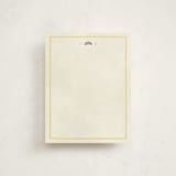 "Coastal Drift" - Personalized Stationery Cards in Caribbean Citrus by Pixel and Hank - Front