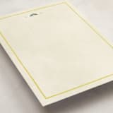 "Coastal Drift" - Personalized Stationery Cards in Caribbean Citrus by Pixel and Hank - Detail