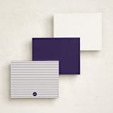 "gentleman" - Personalized Stationery Cards in Darknight Blue by The Social Type - Back of Card Options