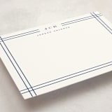 "Modern lines" - Personalized Stationery Cards in Classic Blue by Yuliya Evseeva - Detail