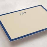 "Theodore" - Personalized Stationery Cards in Navy by Ani Somi - Detail