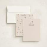 "Sandscape" - Personalized Stationery Cards in Sand by Owl and Toad - Assembled