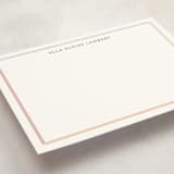 "Modern Colorful Border" - Personalized Stationery Cards in Pastel by Stephanie Heinrich Godbout - Detail