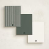 "Minimalist Tag" - Personalized Stationery Cards in Sage by Stacy Maalouf - Back of Card Options