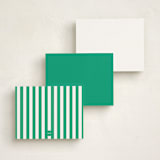 "A Little Heart" - Personalized Stationery Cards in Grass by mo kelley - Back of Card Options