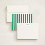 "A Little Heart" - Personalized Stationery Cards in Grass by mo kelley - Assembled