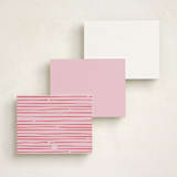 "curly corners" - Personalized Stationery Cards in Candy by Anastasia Makarova - Back of Card Options