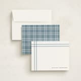 "Framed" - Personalized Stationery Cards in Denim by Jenny Millington - Assembled