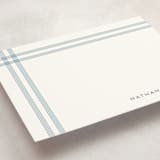 "Framed" - Personalized Stationery Cards in Denim by Jenny Millington - Detail
