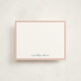"Crayon Writing" - Personalized Stationery Cards in Cotton Candy by Ani Somi - Front