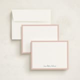 "Crayon Writing" - Personalized Stationery Cards in Cotton Candy by Ani Somi - Assembled