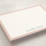 "Crayon Writing" - Personalized Stationery Cards in Cotton Candy by Ani Somi - Detail