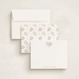 "Palm Court" - Personalized Stationery Cards in Cotton Candy by Little Blue Designs - Assembled