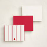 "Boat Tote" - Personalized Stationery Cards in Lobster by Erika Firm - Back of Card Options