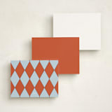 "Follow Your Noses" - Personalized Stationery Cards in Rust by Alize Cetintas Kure - Back of Card Options