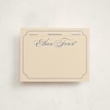 "From the Office Vintage" - Personalized Stationery Cards in Cream by Abby Fabrizio - Front