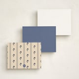 "From the Office Vintage" - Personalized Stationery Cards in Cream by Abby Fabrizio - Back of Card Options