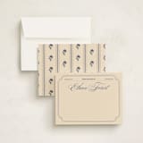 "From the Office Vintage" - Personalized Stationery Cards in Cream by Abby Fabrizio - Assembled