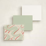 "Highlight" - Personalized Stationery Cards in Mint by elithing - Back of Card Options