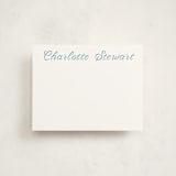 "blue ribbon" - Personalized Stationery Cards in Cobalt by Megan Davis - Front