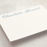 "blue ribbon" - Personalized Stationery Cards in Cobalt by Megan Davis - Detail
