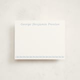 "Petite Elephant" - Personalized Stationery Cards in Bluebell by Megan Davis - Front