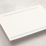 "Petite Elephant" - Personalized Stationery Cards in Bluebell by Megan Davis - Detail