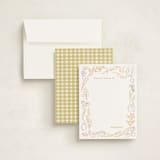 "Veggie Patch" - Personalized Stationery Cards in Picnic by Natalie Rae - Assembled