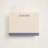 "Classic Prep" - Personalized Stationery Cards in Blue Jay by AK Graphics - Front