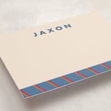 "Classic Prep" - Personalized Stationery Cards in Blue Jay by AK Graphics - Detail