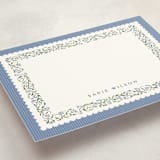 "Parker" - Personalized Stationery Cards in Cornflower by Erin L. Wilson - Detail