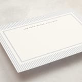 "seersucker" - Personalized Stationery Cards in Sky by Sara Hicks Malone - Detail