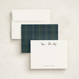 "Mallards" - Personalized Stationery Cards in Spruce by Townsend Majors - Assembled