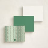 "Petite Fleur" - Personalized Stationery Cards in Meadow by Jenna Holcomb - Back of Card Options