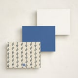 "Sardinia" - Personalized Stationery Cards in Sea by Sarah Rosenthal - Back of Card Options