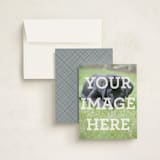 "Portrait Custom" - Personalized Stationery Cards in White by Minted - Assembled