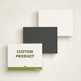 "Minted Custom" - Personalized Stationery Cards in Charcoal by Minted Custom - Back of Card Options