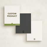 "Minted Custom" - Personalized Stationery Cards in Charcoal by Minted Custom - Back of Card Options